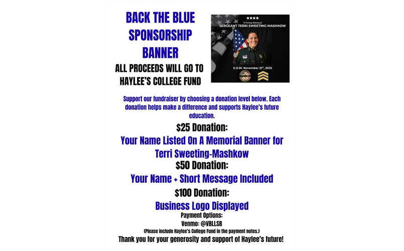 Back the Blue Sponsorship